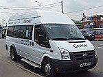 Бесплатный автобус Genser в пункт аренды автомобилей АрендаАвто-сзр на Новорязанском шоссе